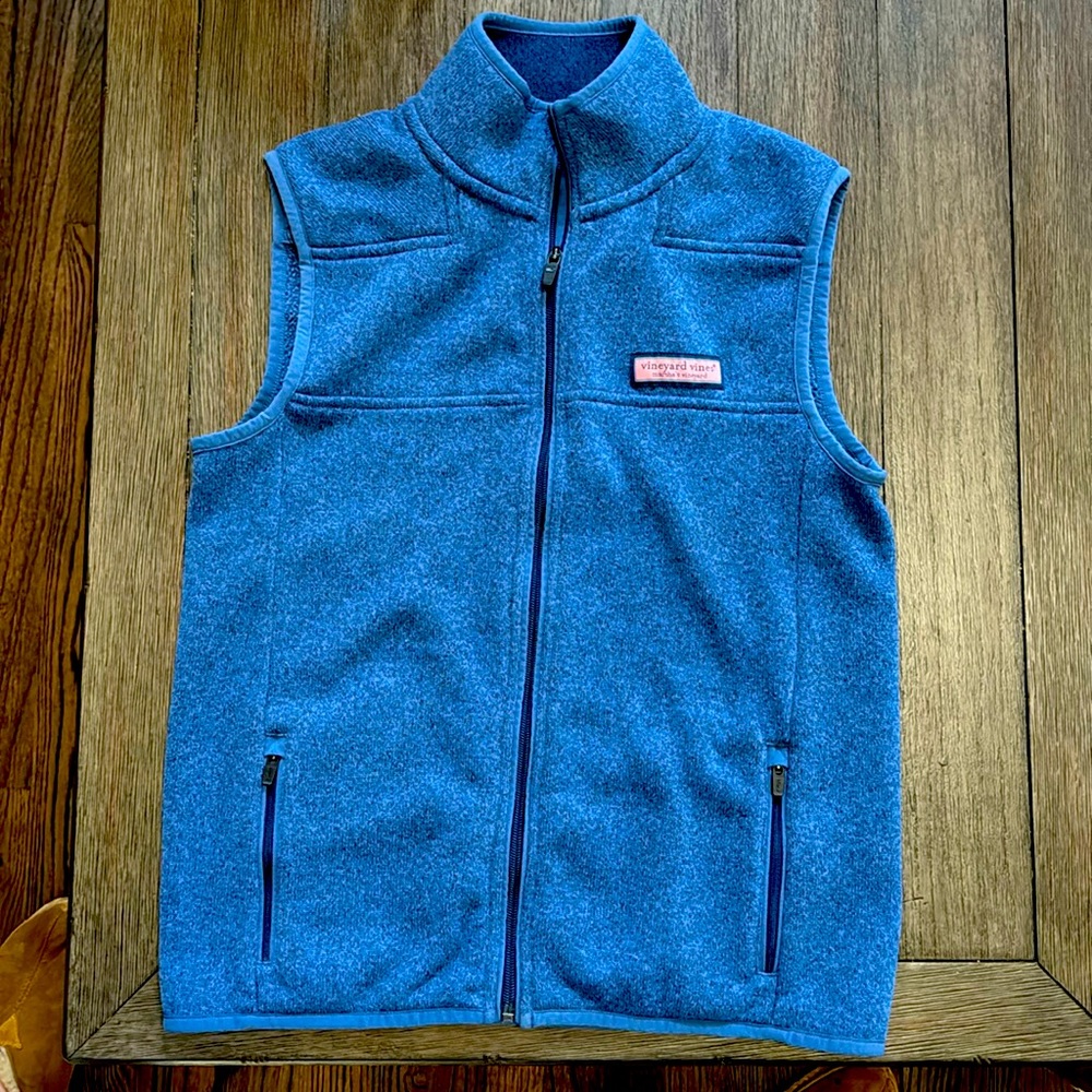 Heather Blue youth Vineyard Vines vest